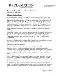 Newlands Project Frequently Asked Questions