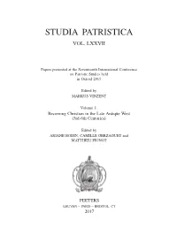 The Shipwrecks and Philosophers: the Rhetoric of Aristocratic Conversion in the Late 4Th and Early 5Th Centuries1