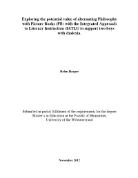With the Integrated Approach to Literacy Instruction (IATLI) to Support Two Boys with Dyslexia