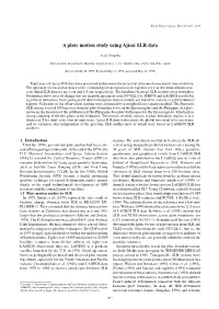 A Plate Motion Study Using Ajisai SLR Data