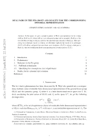 Dual Pairs in the Pin-Group and Duality for the Corresponding Spinorial