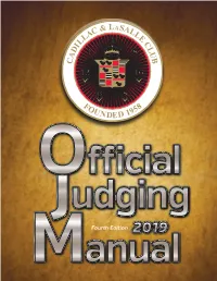 Judging Manual V CHAPTER 8 APPENDICES Scoring and Prizes