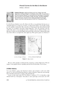 Pursuit Curves for the Man in the Moone a Little History