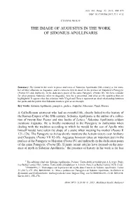 The Image of Augustus in the Work of Sidonius Apollinaris