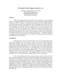 GIS Applied to Flood Mapping in Sinkhole Areas C. Warren
