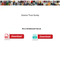 Grantor Trust Surety