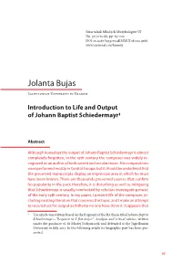 Introduction to Life and Output of Johann Baptist Schiedermayr1