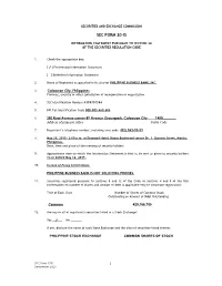 Sec Form 20-Is