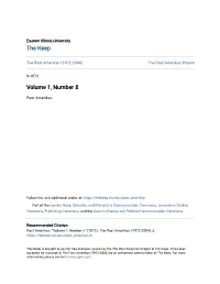 Volume 1, Number 8