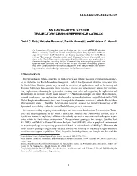 An Earth-Moon System Trajectory Design Reference Catalog