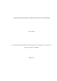 Are Older Males in Prison Satisfied with Their Quality of Life and Wellbeing