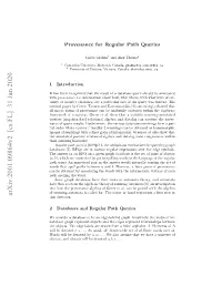 Arxiv:2001.09864V2 [Cs.FL]