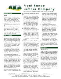 Front Range Lumber Company