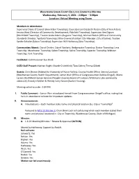 Joint Washtenaw Urban County Executive Committee &