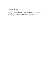 Usage of IEC 61131 and IEC 61499 Standards for Creating Distributed Control Systems