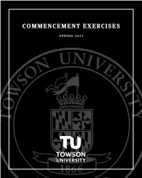 View Commencement Program (PDF)
