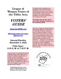 2020 Voters Guide