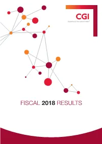 CGI 2018 Annual Report
