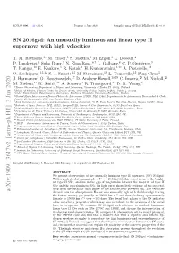 SN 2016Gsd: an Unusually Luminous and Linear Type II Supernova with High Velocities