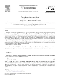 The Phase Flow Method