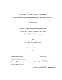 The Public's Interest in Telecom Reform