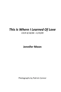 This Is Where I Learned of Love