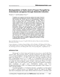 Biodegradation of Gallic Acid to Prepare Pyrogallol by Enterobacter Aerogenes Through Substrate Induction