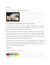 Central Processing Unit and Microprocessor Video
