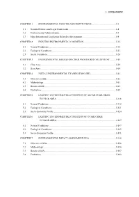 Chapter 1 Environmental Policies and Institutions