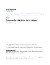 High Speed Rail in Cascadia