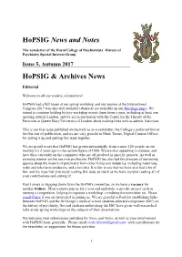 Hopsig News and Notes