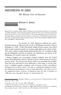 Indonesia in 2002: the Rising Cost of Inaction