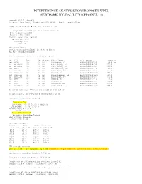 INTERFERENCE ANALYSIS for PROPOSED WPIX, NEW YORK, NY, FACILITY (CHANNEL 11) Tvstudy V2.2.5 (4Uoc83) Database: Localhost, Study: Wpix003 #5145, Model: Longley-Rice