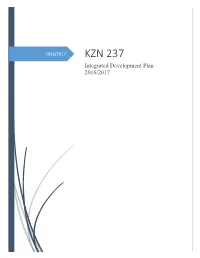 KZN 237 Integrated Development Plan 2016/2017 Table of Contents GLOSSARY