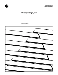 OS-9 Operating System User Manual