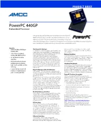 Powerpc 440GP Embedded Processor