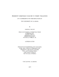 President Carmichael's Failure to Commit