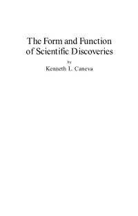 The Form and Function of Scientific Discoveries by Kenneth L