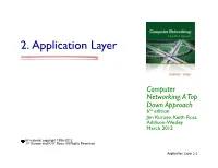 2. Application Layer