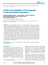A Study on the Suitability of Visual Languages for Non-Expert Robot Programmers