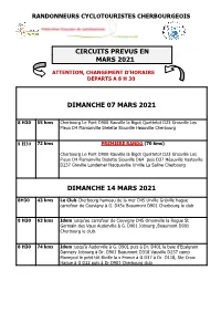 Circuits Prevus En