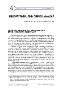 Fibromyalgia and Diffuse Myalgia