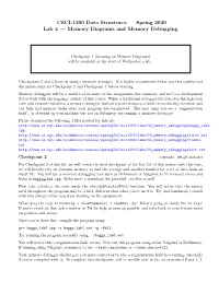 Memory Diagrams and Memory Debugging