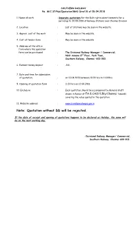Quotation Without DD Will Be Rejected