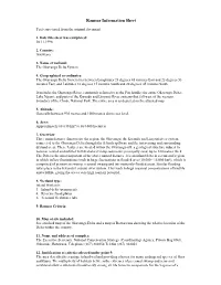 Ramsar Information Sheet