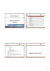 Semantic Web and Services