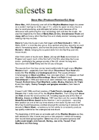 Steve Mac (Producer/Remixer/DJ) Biog