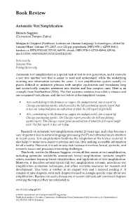 Automatic Text Simplification