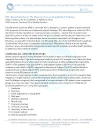 IBS - Beyond the Bowel: the Meaning of Co-Existing Medical Problems Olafur S