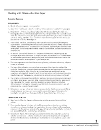 Working with Others: a Position Paper